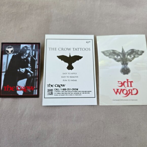 The Crow collector trading card and temporary tattoo - Picture 1 of 6